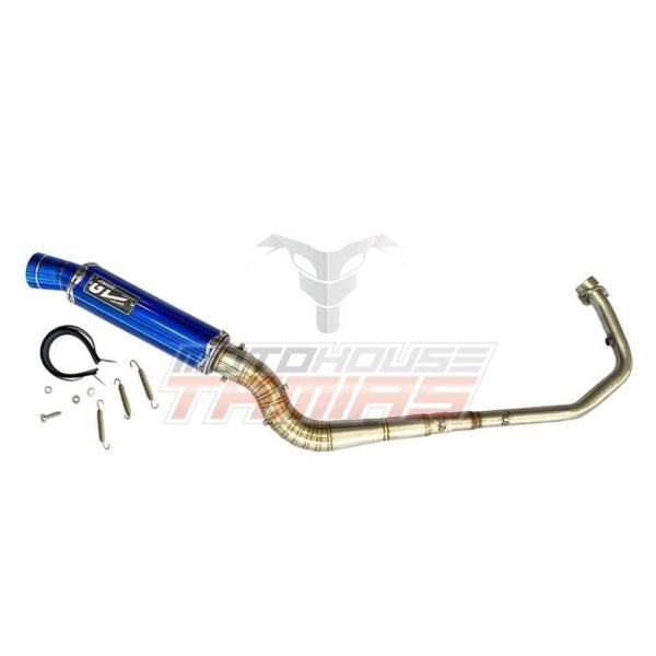 Εξάτμιση TURBO Z DRAG EXH. PIPE 28mm HIGH UP HONDA GTR 150 GL (μπλε)