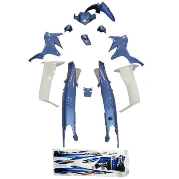 ΚΟΥΣΤΟΥΜΙ ΣΕΤ ΠΛΑΣΤΙΚΩΝ ΜΕ ΑΥΤΟΚΟΛΛΗΤΑ YAMAHA Z125 HLD ΜΠΛΕ