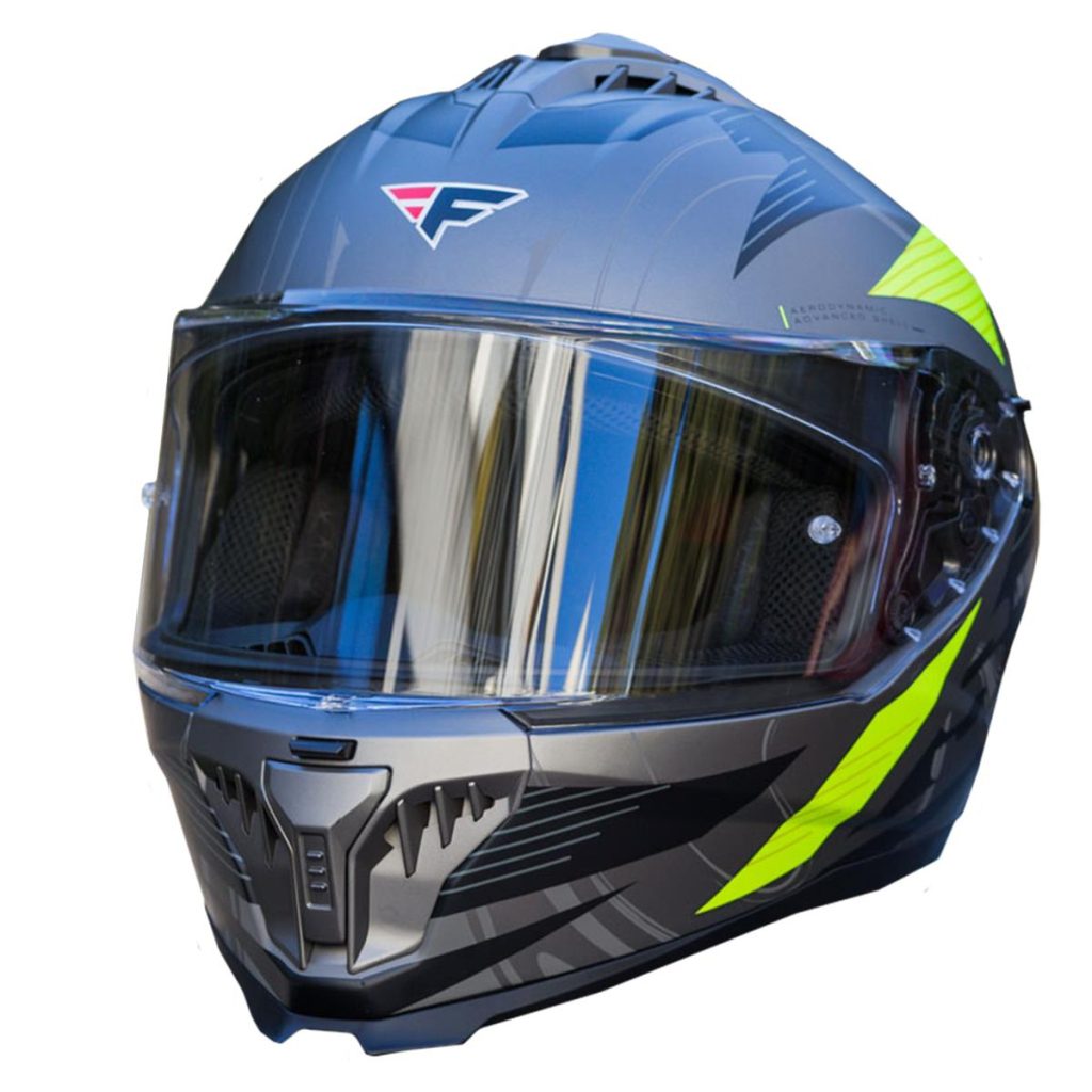 ΚΡΑΝΟΣ FSD 865 FULL FACE ΓΚΡΙ / ΚΙΤΡΙΝΟ ΜΑΤ