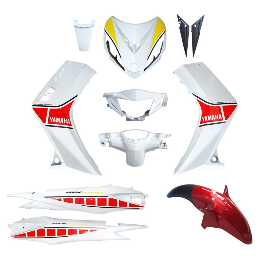 ΚΟΥΣΤΟΥΜΙ ΣΕΤ ΠΛΑΣΤΙΚΩΝ YAMAHA CRYPTON X 135 ΑΣΠΡΟ / ΚΟΚΚΙΝΟ