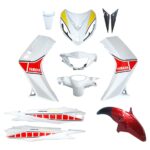 ΚΟΥΣΤΟΥΜΙ ΣΕΤ ΠΛΑΣΤΙΚΩΝ YAMAHA CRYPTON X 135 ΑΣΠΡΟ / ΚΟΚΚΙΝΟ