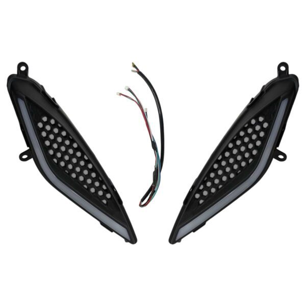 ΦΛΑΣ ΕΜΠΡΟΣΘΙΑ ΖΕΥΓΟΣ LED ΡΥΘΜΙΖΟΜΕΝΟ ΦΩΣ ΜΕ BLUETOOTH ΜΕ ΚΟΚΚΙΝΗ ΚΥΨΕΛΗ YAMAHA CRYPTON X 135 DYNOPRO