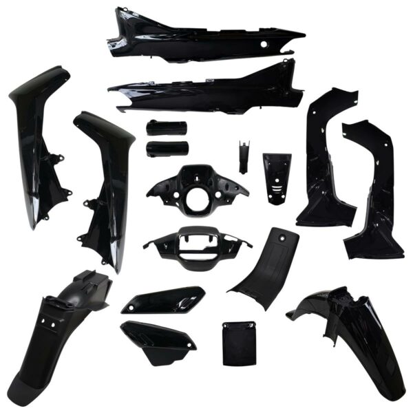 ΚΟΥΣΤΟΥΜΙ ΣΕΤ ΠΛΑΣΤΙΚΩΝ 18ΤΜΧ YAMAHA CRYPTON 105 PT SPECIAL PARTS ΜΑΥΡΟ