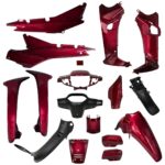 ΚΟΥΣΤΟΥΜΙ ΣΕΤ ΠΛΑΣΤΙΚΩΝ HONDA SUPRA 100 ΜΠΟΡΝΤΟ HYPER-X