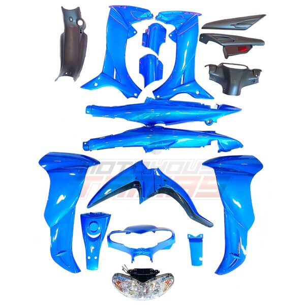 ΚΟΥΣΤΟΥΜΙ ΣΕΤ ΠΛΑΣΤΙΚΑ ΜΕ ΦΑΝΑΡΙ YAMAHA CRYPTON 115 OHH μπλε