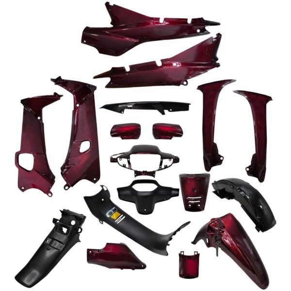 ΚΟΥΣΤΟΥΜΙ ΣΕΤ ΠΛΑΣΤΙΚΩΝ HONDA SUPRA 100 STRONG ΒΥΣΣΙΝΗ / ΜΠΟΡΝΤΩ