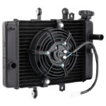 Ψυγείο νερού Racing με βεντιλατέρ Yamaha Crypton X 135 TOBAKI - Image 2