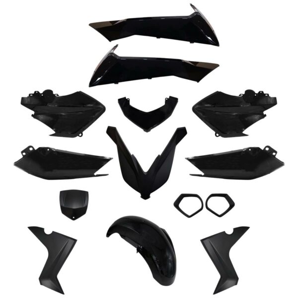 ΚΟΥΣΤΟΥΜΙ ΣΕΤ ΠΛΑΣΤΙΚΩΝ YAMAHA XMAX 250 '14-'17 ΜΑΥΡΟ
