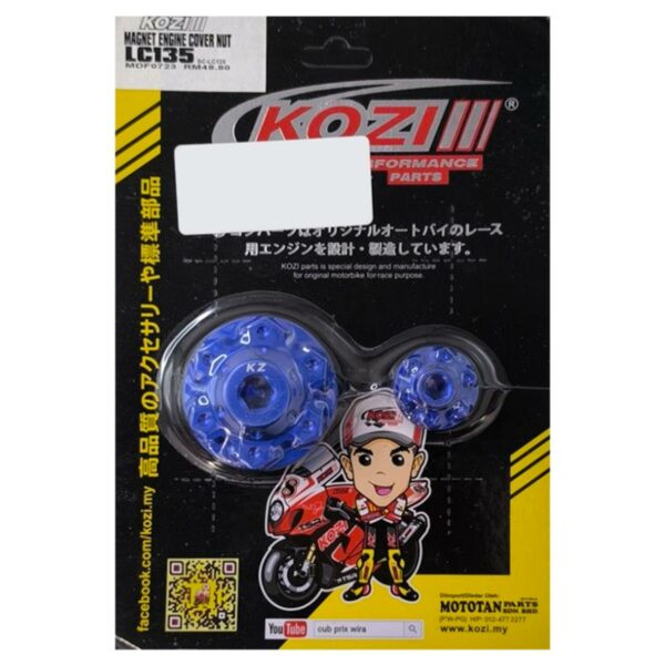 ΤΑΠΕΣ ΚΑΠΑΚΙΟΥ ΒΟΛΑΝ RACING YAMAHA CRYPTON X 135 KOZI ΜΠΛΕ