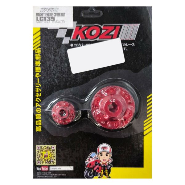 ΤΑΠΕΣ ΚΑΠΑΚΙΟΥ ΒΟΛΑΝ RACING YAMAHA CRYPTON X 135 KOZI ΚΟΚΚΙΝΕΣ