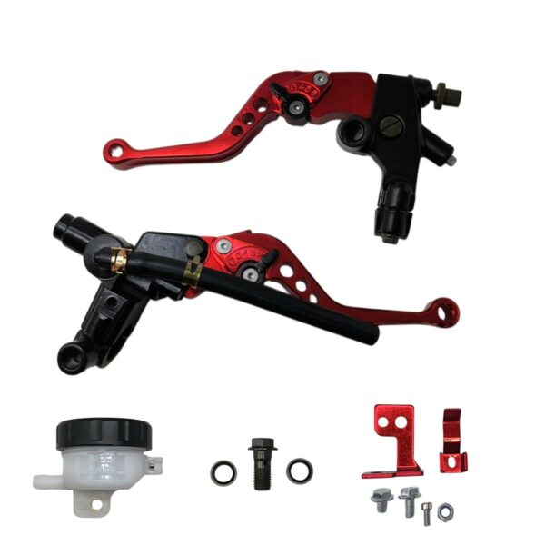 ΜΑΝΕΤΕΣ ΡΥΘΜΙΖΟΜΕΝΕΣ ΖΕΥΓΟΣ ΜΕ ΤΡΟΜΠΑ ΦΡΕΝΟΥ ΚΑΙ ΒΑΣΗ ΣΥΜΠΛΕΚΤΗ CNC UNIVERSAL ΚΟΚΚΙΝΕΣ MHT RACING