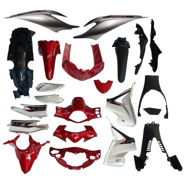 ΚΟΥΣΤΟΥΜΙ ΣΕΤ ΠΛΑΣΤΙΚΩΝ HONDA WAVE 110 ΚΟΚΚΙΝΟ ΑΣΗΜΙ