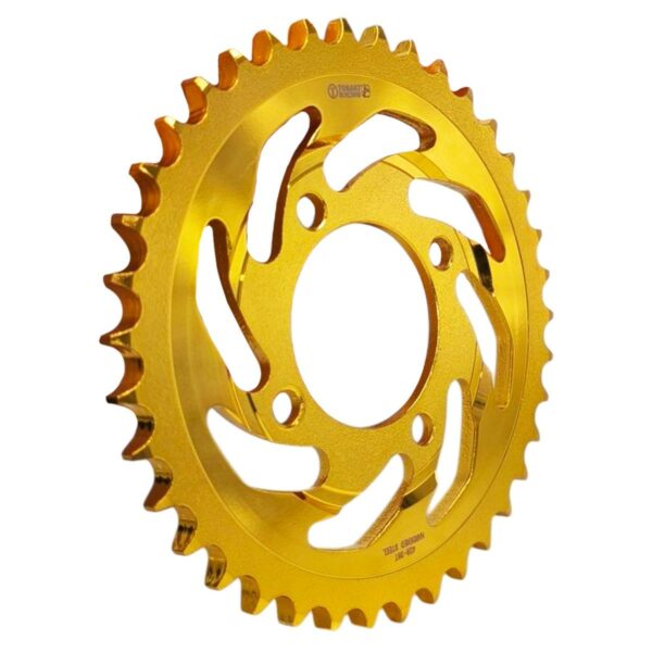 ΓΡΑΝΑΖΙ ΟΠΙΣΘΙΟΥ ΤΡΟΧΟΥ ΕΝΙΣΧΥΜΕΝΟ ΑΤΣΑΛΙ RACING 428 36Δ YAMAHA CRYPTON TOBAKI ΧΡΥΣΟ