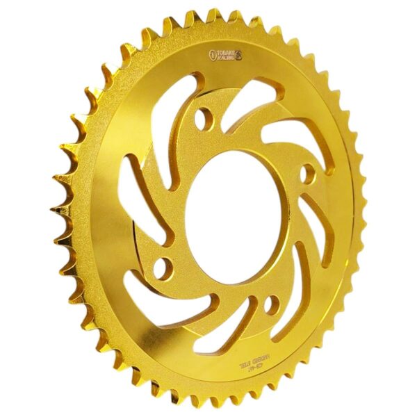 ΓΡΑΝΑΖΙ ΟΠΙΣΘΙΟΥ ΤΡΟΧΟΥ ΕΝΙΣΧΥΜΕΝΟ ΑΤΣΑΛΙ RACING 428 48Δ SYM VF 185i TOBAKI ΧΡΥΣΟ