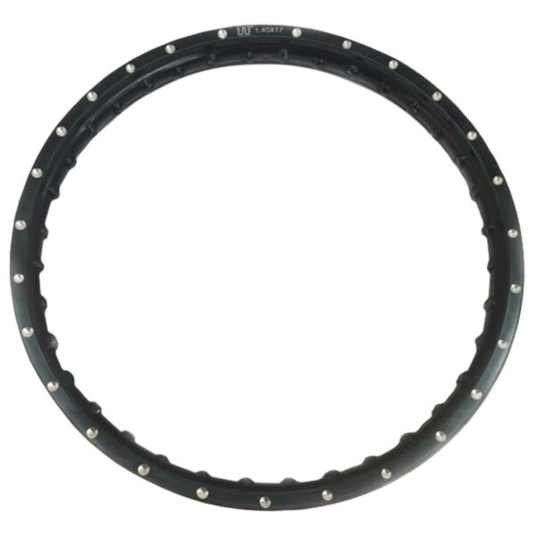 Στεφανι 1.60 αλουμινίου μαύρα με τρύπες W-Standard