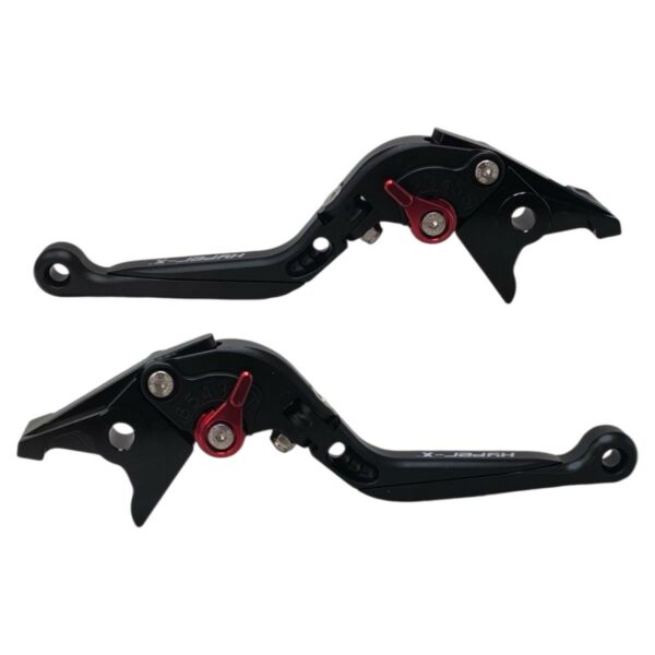 ΜΑΝΕΤΕΣ ΖΕΥΓΟΣ ΣΠΑΣΤΕΣ ΡΥΘΜΙΖΟΜΕΝΕΣ RACING HONDA SH 125 / 150 / 300 HYPER-X ΜΑΥΡΕΣ