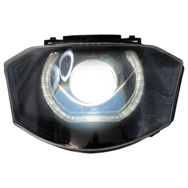 ΦΑΝΑΡΙ ΕΜΠΡΟΣΘΙΟ ΚΟΜΠΛΕ LED ANGEL EYES 3D ΛΕΥΚΟ YAMAHA CRYPTON X 135 HYPER-X