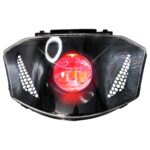 ΦΑΝΑΡΙ ΕΜΠΡΟΣΘΙΟ ΚΟΜΠΛΕ LED VENOM ΛΕΥΚΟ YAMAHA CRYPTON X 135 HYPER-X