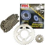 Αλυσιδογράναζα Yamaha Crypton X 135 ενισχυμένη αλυσίδα 428H 122Δ 39Δ 15Δ RK - Image 2