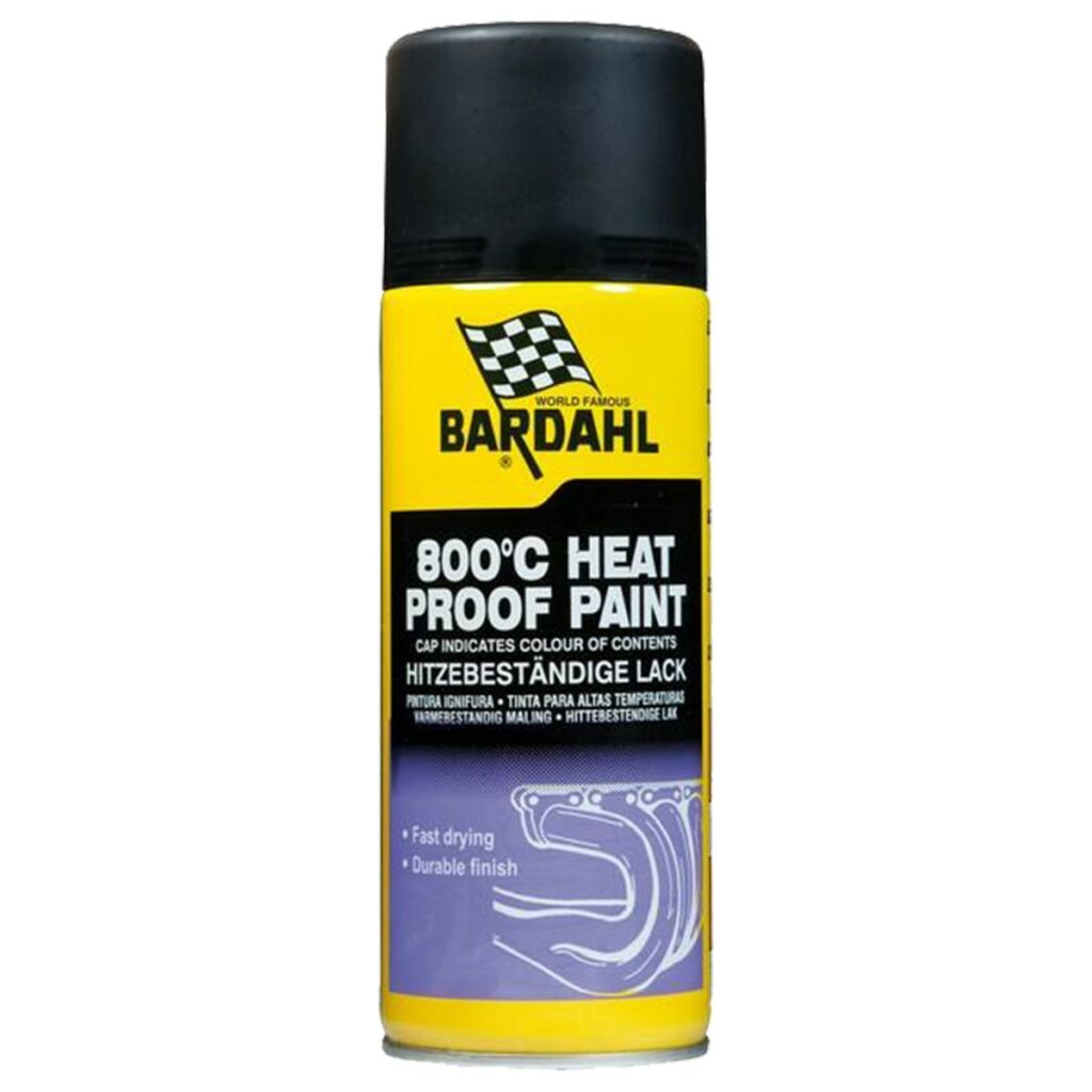 ΣΠΡΕΪ ΧΡΩΜΑΤΟΣ ΘΕΡΜΟΑΝΘΕΚΤΙΚΟ (800C) ΜΑΥΡΟ ΜΑΤ 400ML BARDHAL