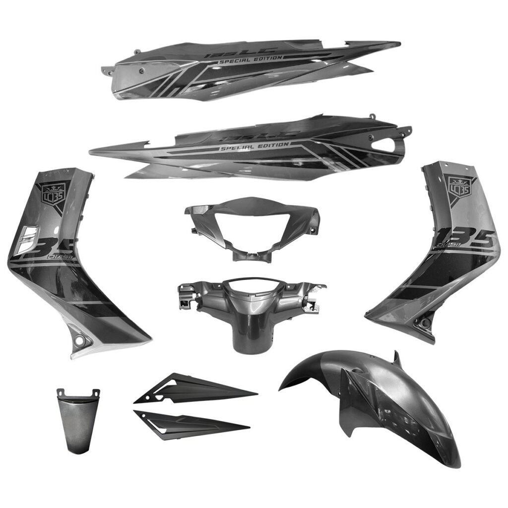 ΚΟΥΣΤΟΥΜΙ ΣΕΤ ΠΛΑΣΤΙΚΩΝ YAMAHA CRYPTON X 135 ΣΠΕΣΙΑΛ ΓΚΡΙ VDOCTOR