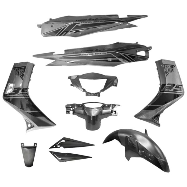 ΚΟΥΣΤΟΥΜΙ ΣΕΤ ΠΛΑΣΤΙΚΩΝ YAMAHA CRYPTON X 135 ΣΠΕΣΙΑΛ ΓΚΡΙ VDOCTOR