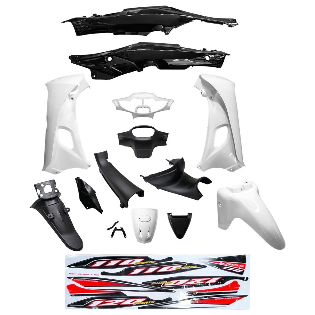 ΚΟΥΣΤΟΥΜΙ ΣΕΤ ΠΛΑΣΤΙΚΩΝ MODENAS KRISS 125 ΑΣΠΡΟ MSEKI