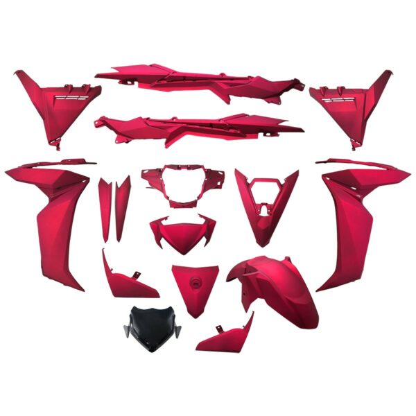 ΚΟΥΣΤΟΥΜΙ ΣΕΤ ΠΛΑΣΤΙΚΩΝ SYM VF-185 ΚΟΚΚΙΝΟ ΜΑΤ V DOCTOR