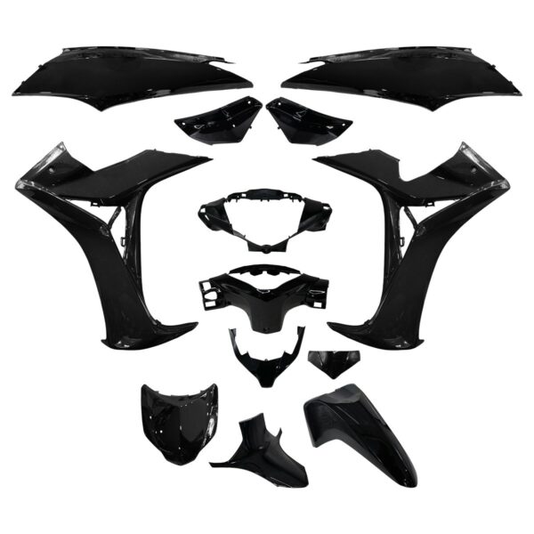 ΚΟΥΣΤΟΥΜΙ ΣΕΤ ΠΛΑΣΤΙΚΩΝ HONDA SUPRA X 125i ΜΑΥΡΟ V DOCTOR