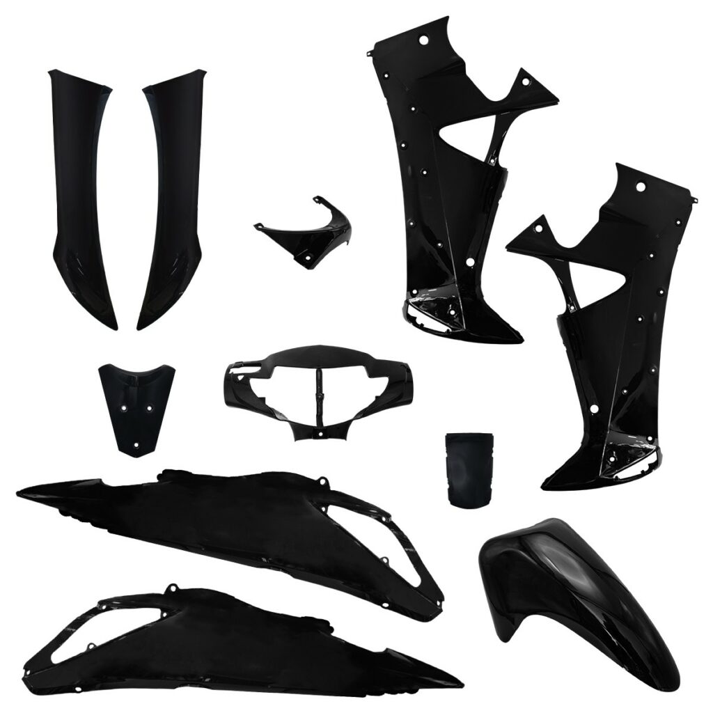 ΚΟΥΣΤΟΥΜΙ ΣΕΤ ΠΛΑΣΤΙΚΩΝ 13ΤΜΧ HONDA INNOVA 125 INJECTION ANF125I ΜΑΥΡΟ