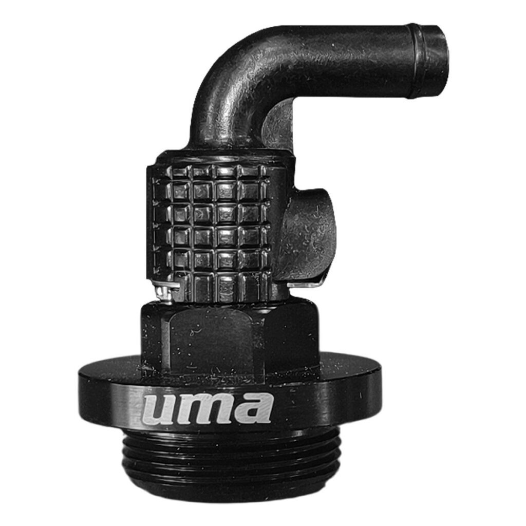 ΤΑΠΑ ΛΑΔΙΟΥ ΜΕ ΑΜΟΙΓΜΑ ΕΞΑΕΡΙΣΜΟΥ 90° KAWASAKI / MODENAS UMA RACING ΜΑΥΡΗ