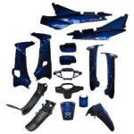 ΚΟΥΣΤΟΥΜΙ ΣΕΤ ΠΛΑΣΤΙΚΩΝ HONDA SUPRA DISK ΣΚΟΥΡΟ HYPER-X ΣΚΟΥΡΟ ΜΠΛΕ