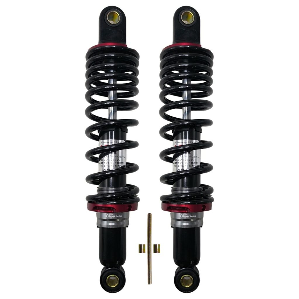 ΑΜΟΡΤΙΣΕΡ ΖΕΥΓΟΣ ΟΠΙΣΘΙΑ KSK KAWASAKI KAZE-R/ MODENAS KRISS (F046) (300 T/T) ΜΑΥΡΟ-ΚΟΚΚΙΝΟ APIDO