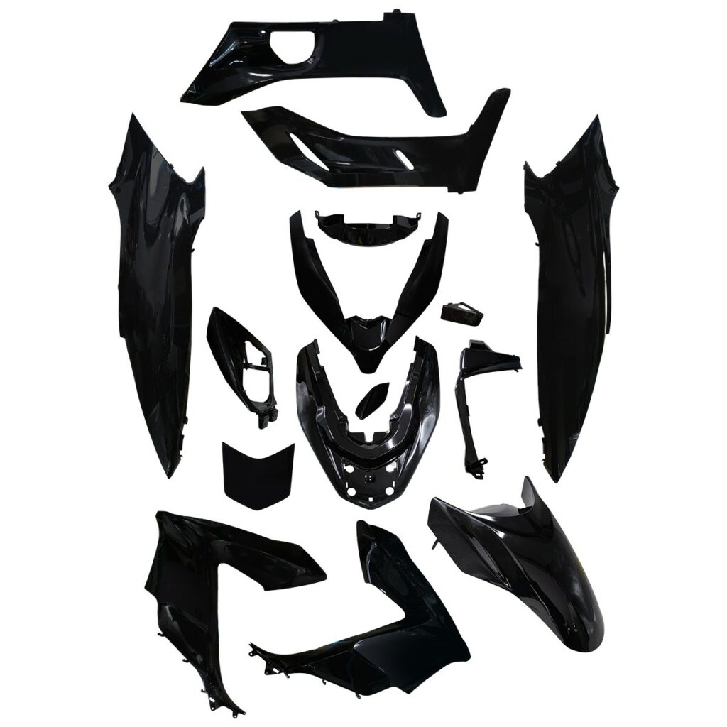 ΚΟΥΣΤΟΥΜΙ ΣΕΤ ΠΛΑΣΤΙΚΩΝ (15ΤΜΧ) HONDA PCX 125 / 150 18-20 ΜΑΥΡΟ