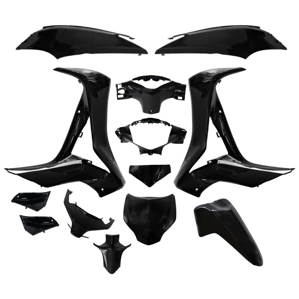 ΚΟΥΣΤΟΥΜΙ ΣΕΤ ΠΛΑΣΤΙΚΩΝ HONDA SUPRA X 125 13TMX ΜΑΥΡΟ