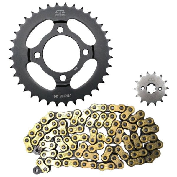 ΑΛΥΣΙΔΟΓΡΑΝΑΖΑ 428HP 14Δ 36Δ HONDA ASTREA GRAND ΜΑΥΡΟ ΧΡΥΣΟ JT