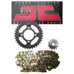 ΑΛΥΣΙΔΟΓΡΑΝΑΖΑ 428HP 104 14Δ 36Δ DAYTONA DV ΚΑΡΜΠ/ HONDA SUPRA 100 / HONDA ASTREA GRAND ΜΑΥΡΟ ΧΡΥΣΟ JT