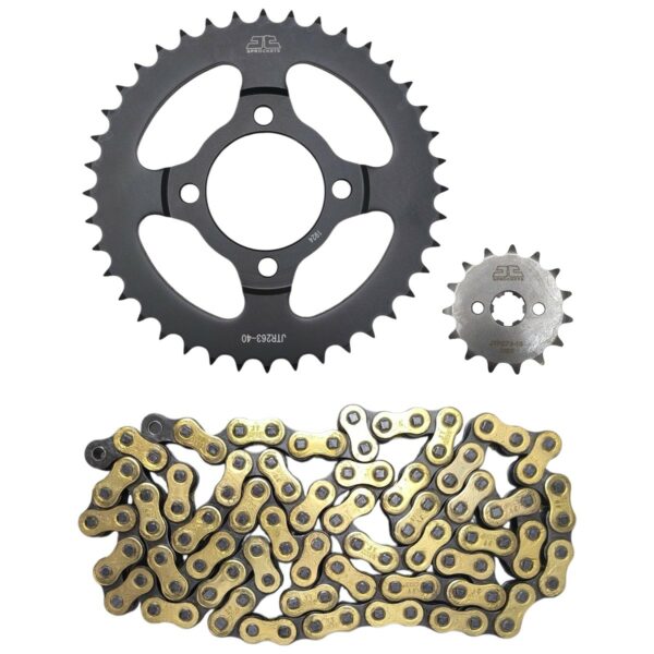 ΑΛΥΣΙΔΟΓΡΑΝΑΖΑ 428HP 15Δ 40Δ HONDA SUPRA 100 ΜΑΥΡΟ ΧΡΥΣΟ JT