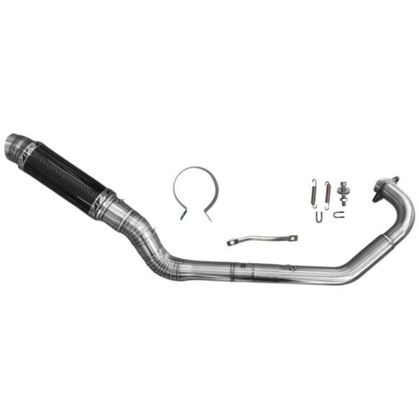 ΕΞΑΤΜΙΣΗ HIGH UP (Φ38-42-60) YAMAHA CRYPTON X 135 MHT RACING ΜΑΥΡΟ CARBON ΤΕΛΙΚΟ