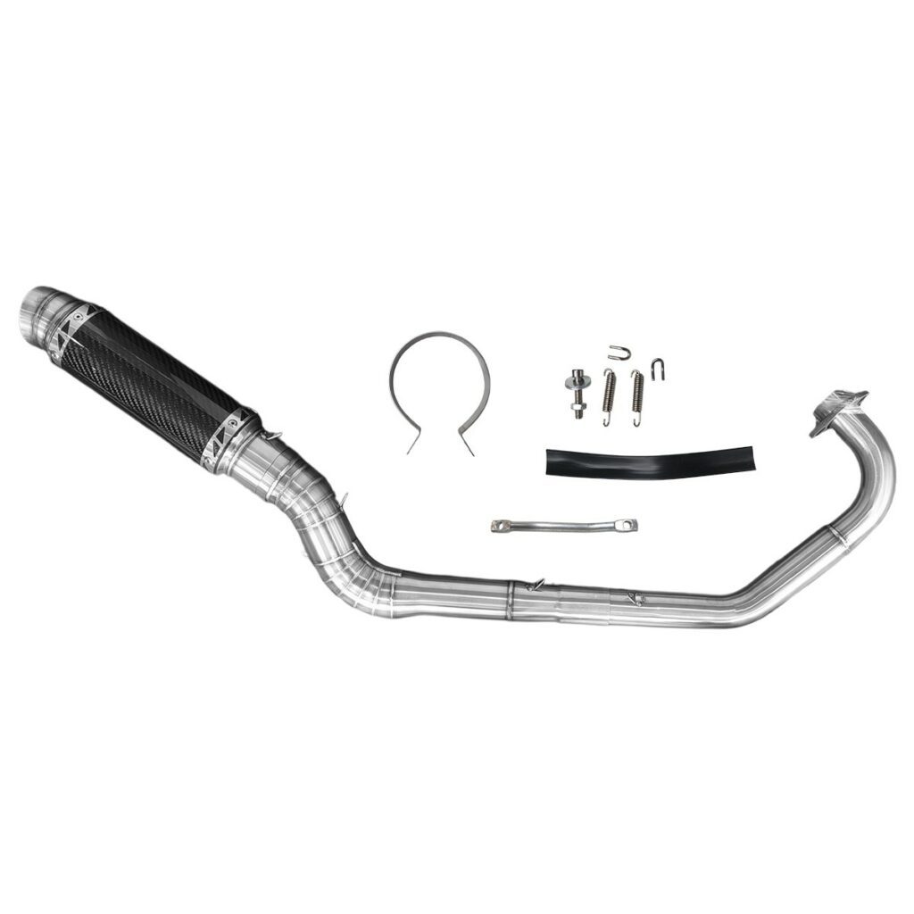 ΕΞΑΤΜΙΣΗ HIGH UP (Φ35-38-57) YAMAHA CRYPTON X 135 MHT RACING ΜΑΥΡΟ CARBON ΤΕΛΙΚΟ