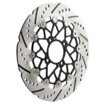 ΔΙΣΚΟΠΛΑΚΑ RACING ΠΛΕΥΣΤΗ X-DYNAX YAMAHA CRYPTON 105/115/135 267MM TOBAKI ΜΑΥΡΗ