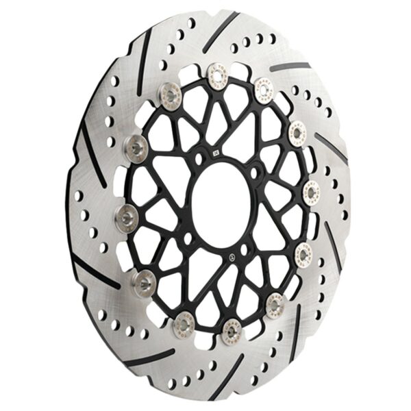 ΔΙΣΚΟΠΛΑΚΑ RACING ΠΛΕΥΣΤΗ X-DYNAX YAMAHA CRYPTON 105/115/135 267MM TOBAKI ΜΑΥΡΗ