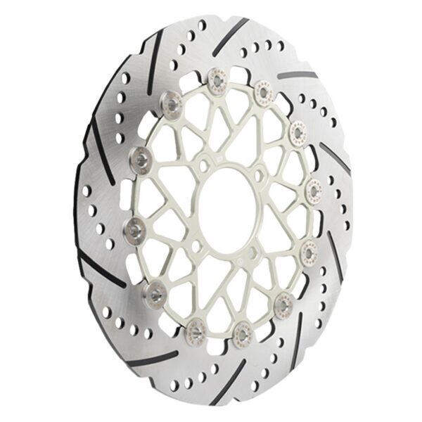 ΔΙΣΚΟΠΛΑΚΑ RACING ΠΛΕΥΣΤΗ X-DYNAX YAMAHA CRYPTON 105/115/135 267MM TOBAKI ΓΚΡΙ ΤΙΤΑΝΙΟ